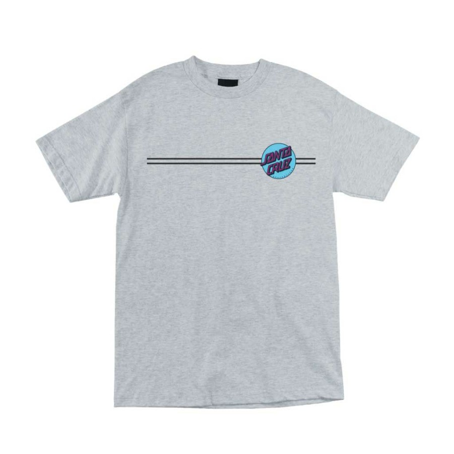 * Free Delivery Santa Cruz Other Dot Regular S/S T-Shirt Heather Grey/Blue Men'S T-Shirts