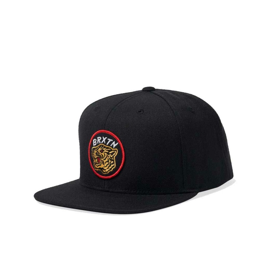 * Hot Sale Brixton Kit Mp Snapback Black Men'S Hats