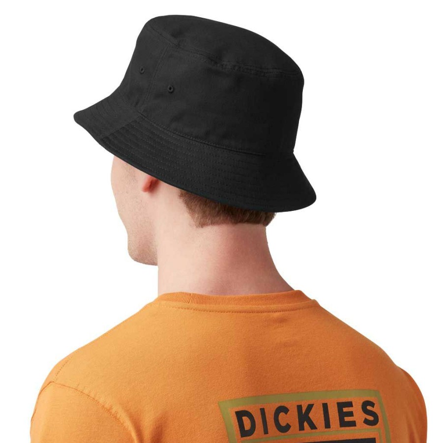 * 100% Guarantee Dickies Twill Bucket Hat Black Men'S Hats