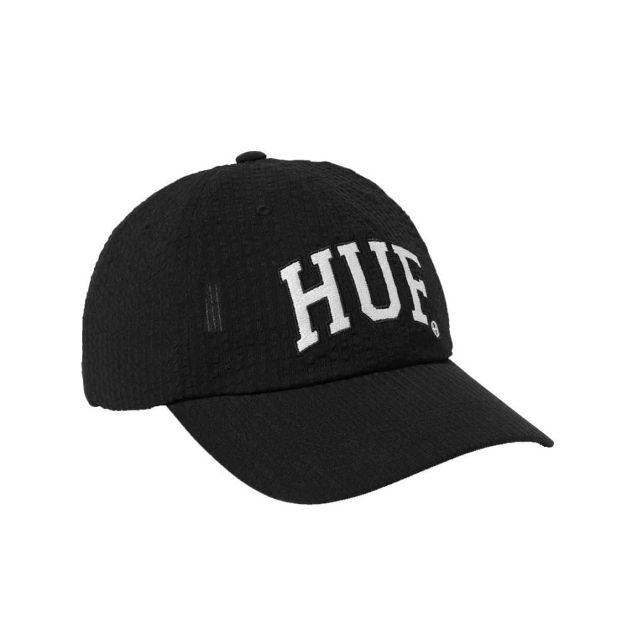 * Quick Delivery Huf Arch Logo Cv 6 Panel Black Men'S Hats