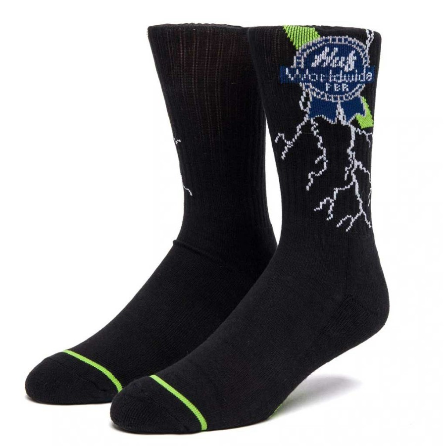 * Popular Huf X Pbr Lightning Sock Black Men'S Socks