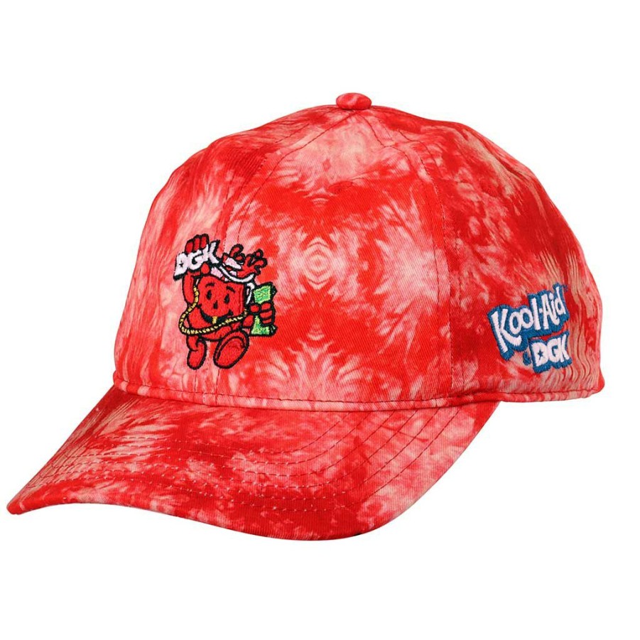 * Wholesale Dgk X Kool-Aid Smash Strapback Red Tie Dye Men'S Hats