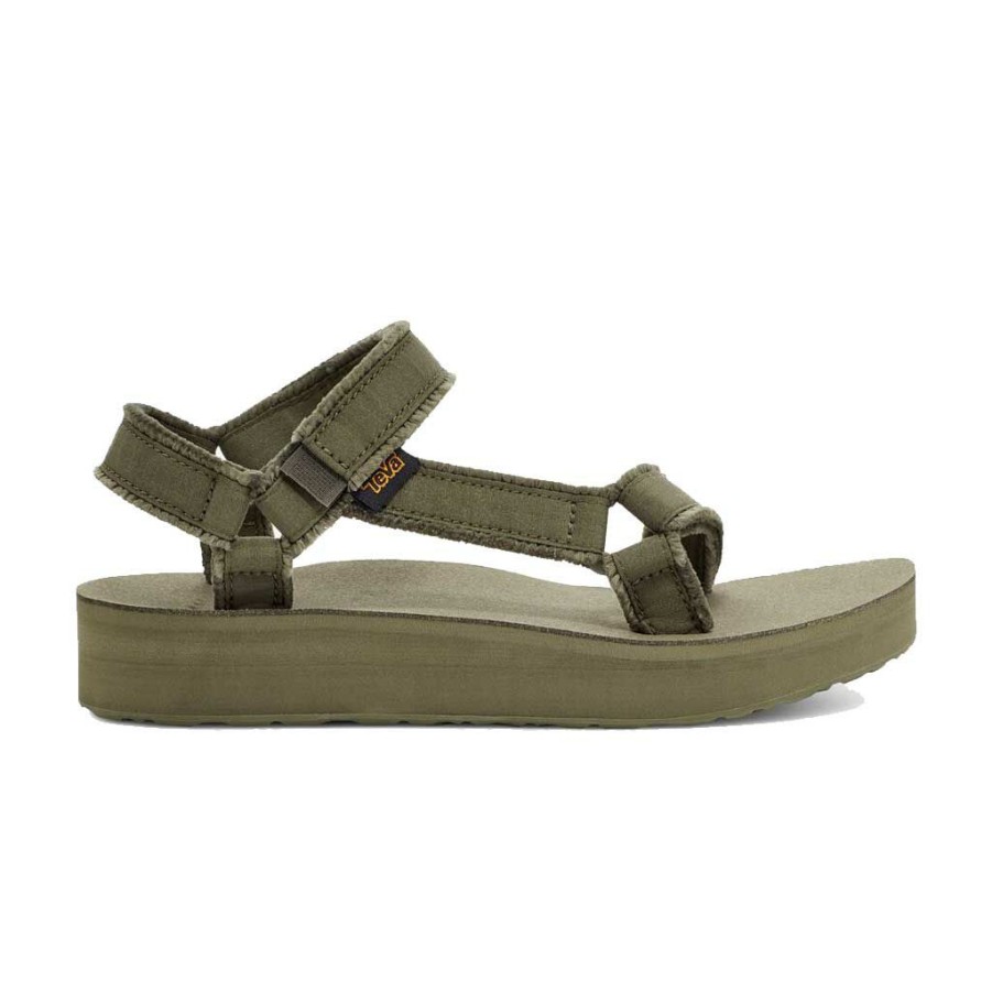 * Clearance Teva Women'S Midform Universal Canvas Olv Women'S Sandals