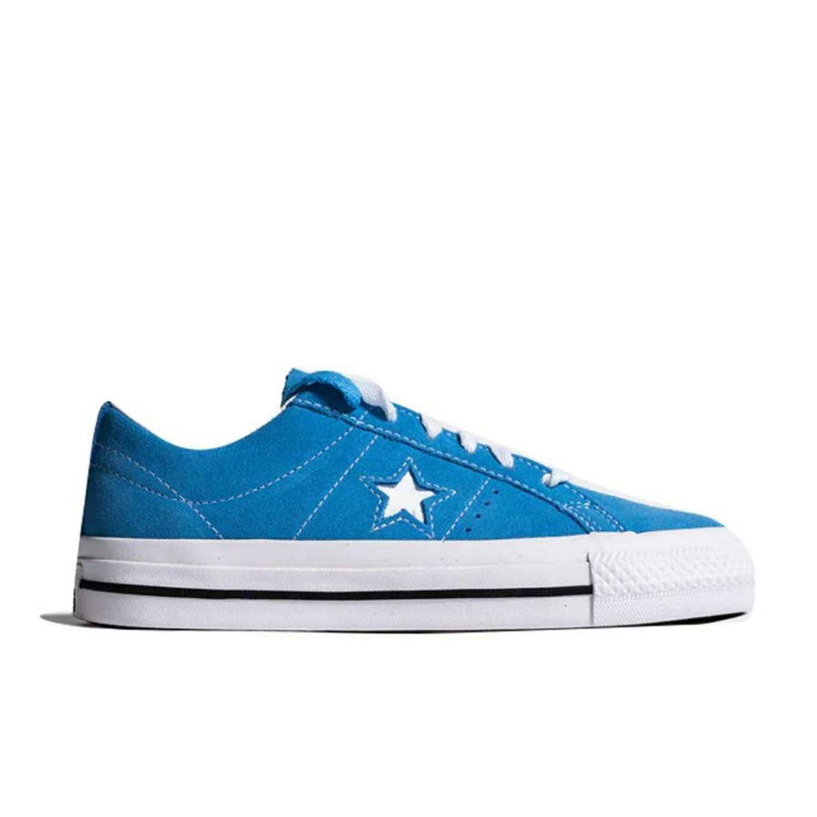 * Hot Sale Converse One Star Pro Suede Blue/White/White Men'S Shoes