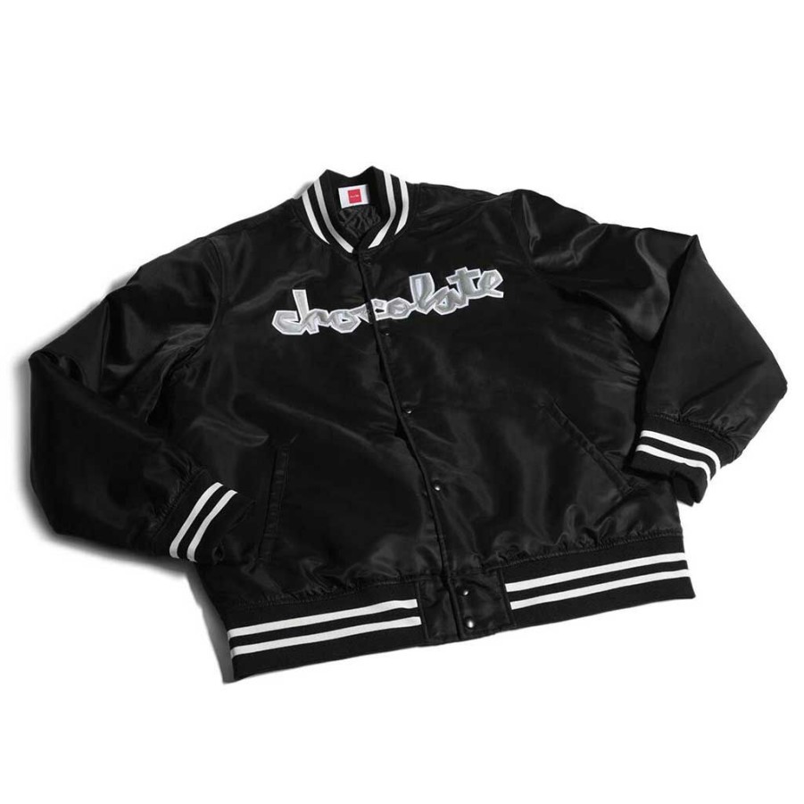 * Free Delivery Chocolate Chunk Stadium Jacket Black Men'S Jackets