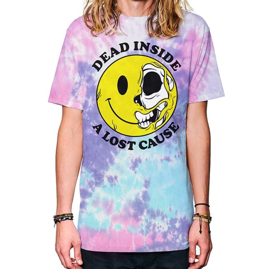 * Free Delivery A Lost Cause Dead Inside Tie Dye Tee Cotton Candy Men'S T-Shirts