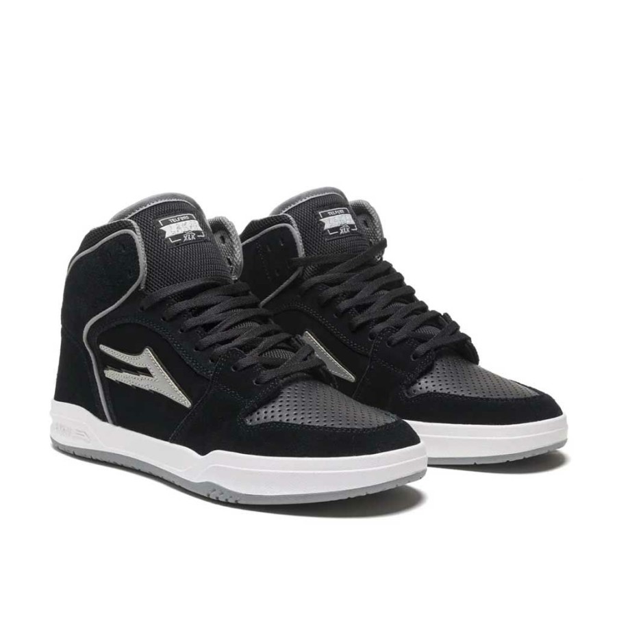 * Fashionable Lakai Telford Black/Reflective Suede Men'S Shoes