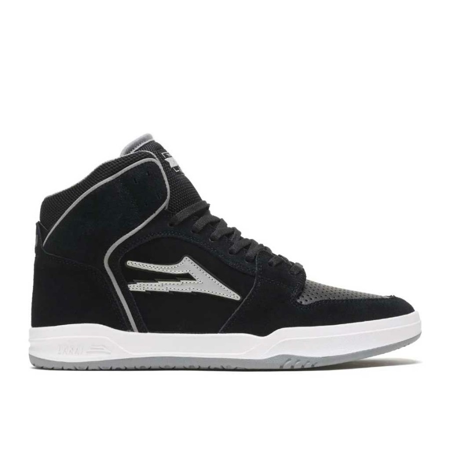 * Fashionable Lakai Telford Black/Reflective Suede Men'S Shoes